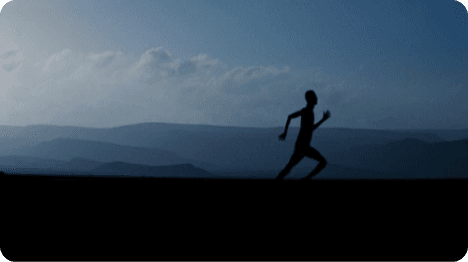Person running outdoors